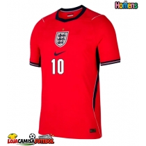 Camisa de Futebol Inglaterra Jude Bellingham #10 Equipamento Secundário Mundo 2026 Manga Curta